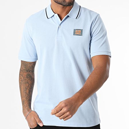 Jack And Jones - Polo de manga corta Hudson azul claro