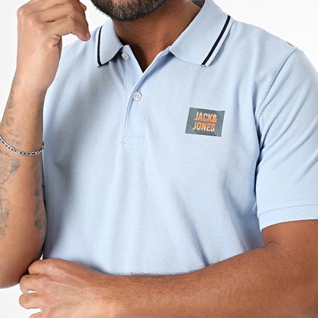 Jack And Jones - Polo de manga corta Hudson azul claro
