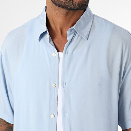 Jack And Jones - Camisa Joshua de manga corta azul claro