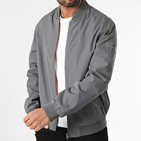 Jack And Jones - Chaqueta con cremallera Montana Gris Carbón