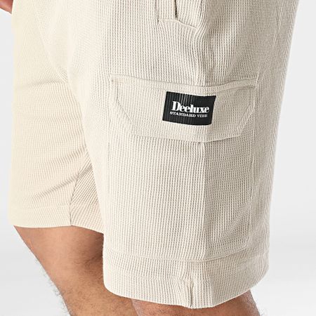 Deeluxe - Pantalones cortos Waffle Hobart Cargo 05T757M Beige