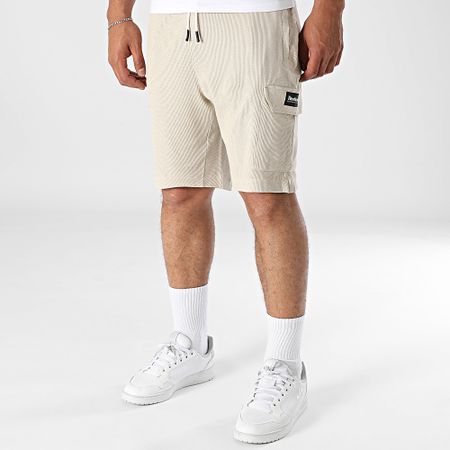 Deeluxe - Pantalones cortos Waffle Hobart Cargo 05T757M Beige