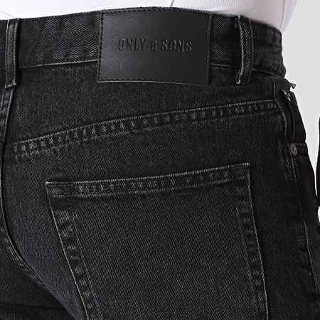 Only And Sons - Pantalón corto Edge Jean Negro