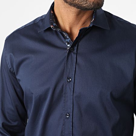 Classic Series - Camisa de manga larga 041 Azul marino