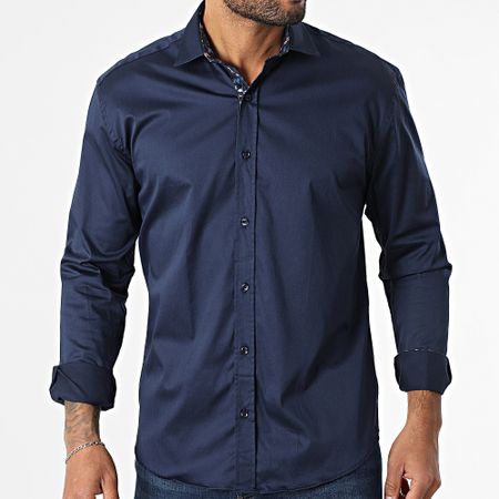 Classic Series - Camisa de manga larga 041 Azul marino