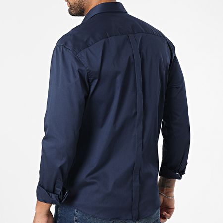 Classic Series - Camisa de manga larga 041 Azul marino