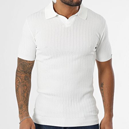 Mackten - Polo Manga Corta 039 Blanco
