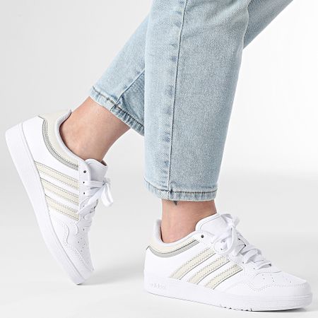 Adidas Performance - Hoops 4.0 J Zapatillas Mujer JI0901 Calzado Blanco Orbita Gris Dos