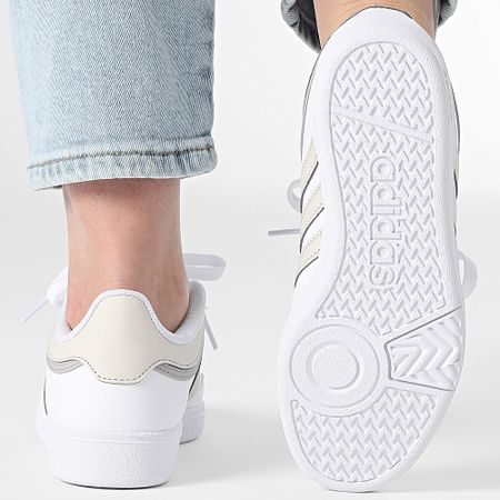 Adidas Performance - Hoops 4.0 J Zapatillas Mujer JI0901 Calzado Blanco Orbita Gris Dos