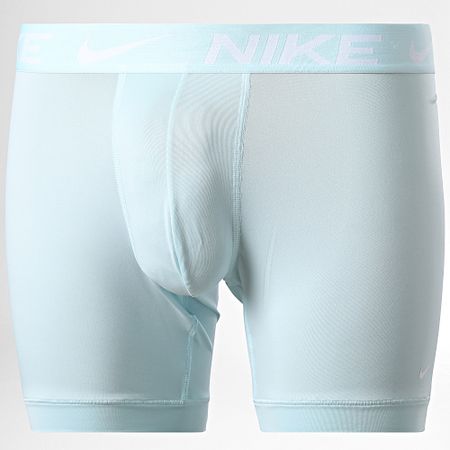 Nike - Juego de 3 bóxers Dri-Fit Essential Micro KE1157 Azul claro Negro