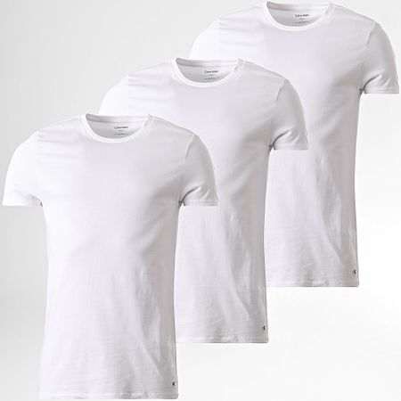 Calvin Klein - Lote de 3 camisetas 4051 Blanco