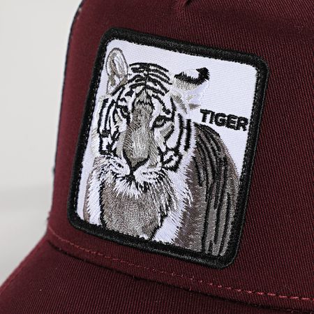 Goorin Bros - Gorra Trucker Tiger Burdeos Negro