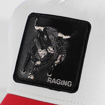 Goorin Bros - Trucker Raging Cap Blanco Rojo