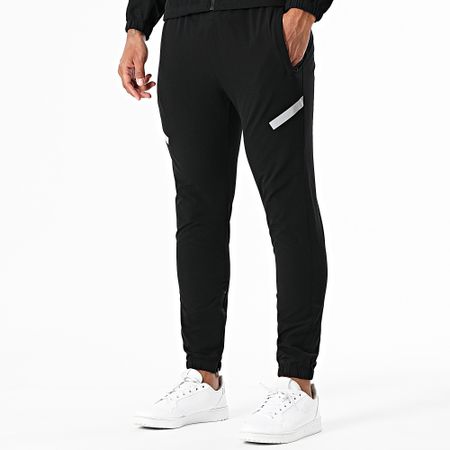 Zayne Paris  - 129 Conjunto de chaqueta con cremallera y capucha negra y pantalón de jogging