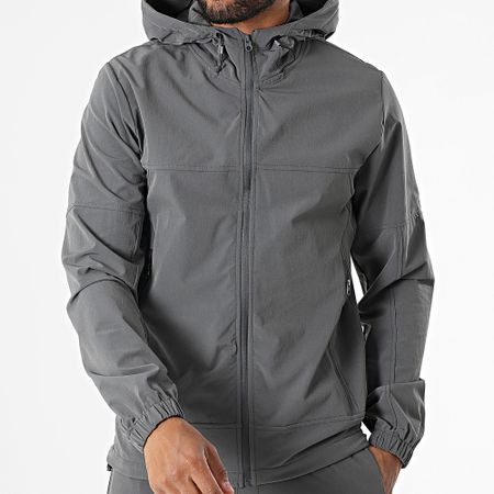 Zayne Paris  - Conjunto de chaqueta con capucha y cremallera y pantalón de chándal 132 gris