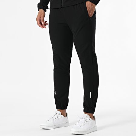 Zayne Paris  - 133 Conjunto de chaqueta con cremallera y capucha negra y pantalón de jogging