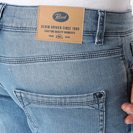 Petrol Industries - Pantalón corto M-1050-SHO026 Vaquero azul