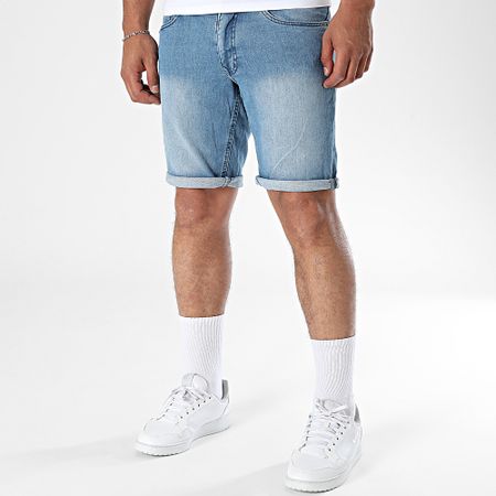Petrol Industries - Pantalón corto M-1050-SHO026 Vaquero azul