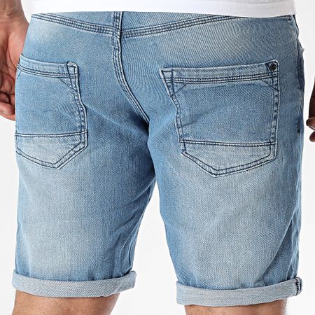 Petrol Industries - Pantalón corto M-1050-SHO026 Vaquero azul