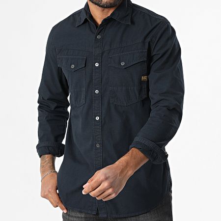 G-Star - Dakota Slim Camisa Manga Larga D25223-D385 Azul Marino