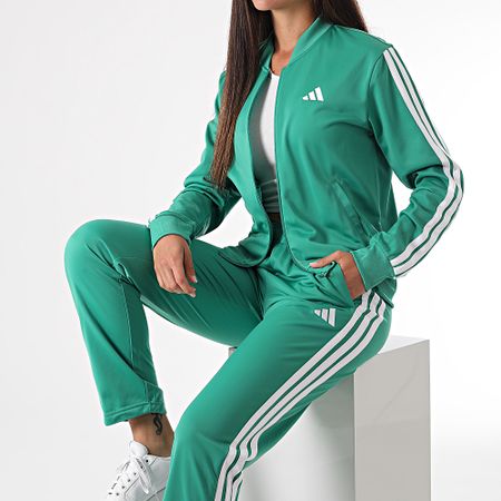 Adidas Performance - Chándal 3 Rayas Mujer JD2687 Verde