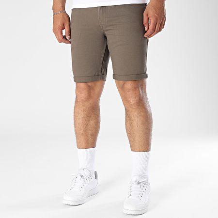 Jack And Jones - Rick Original Jean Shorts Marrón