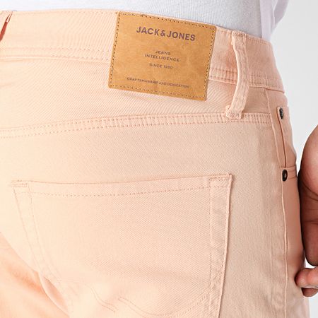 Jack And Jones - Rick Original Jean Shorts Naranja
