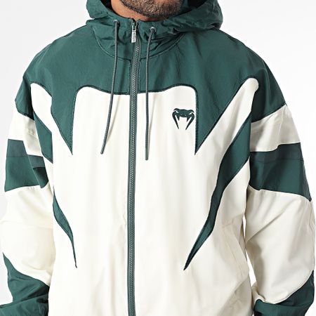 Venum - Attack 90 05206 Chaqueta con cremallera y capucha Beige claro Verde oscuro