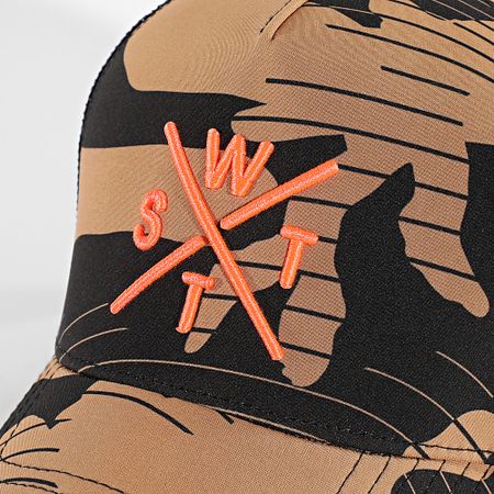 Watts - Trucker Tribe Cap Negro Camel Camuflaje