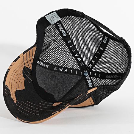 Watts - Trucker Tribe Cap Negro Camel Camuflaje