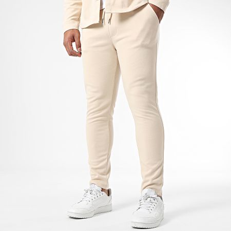 Zelys Paris - Conjunto de camisa de manga larga y pantalón Giggy Beige