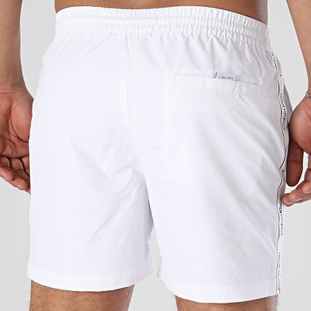 Calvin Klein - Shorts de baño con cordón 1109 Blanco