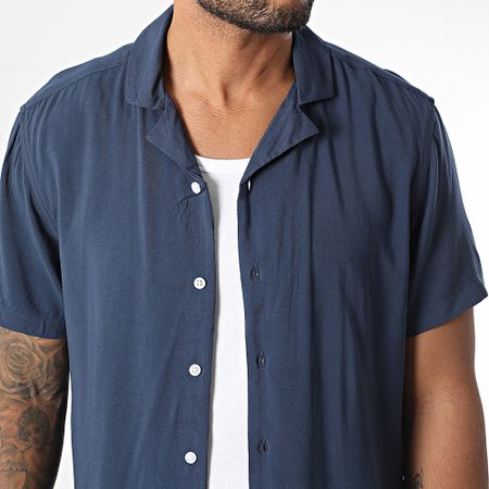 Blend - Camisa de manga corta Auran 20718222 Azul marino