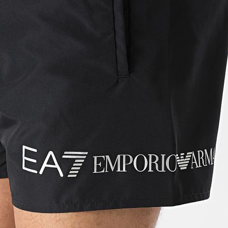 EA7 Emporio Armani - Shorts de baño 7M000519-AF13049 Negro Plata