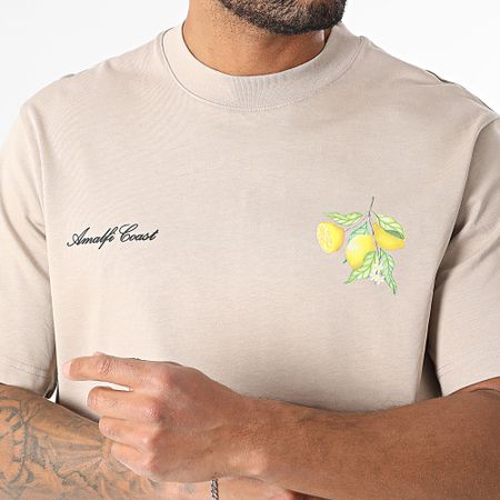 Frilivin - Camiseta oversize 11F Beige