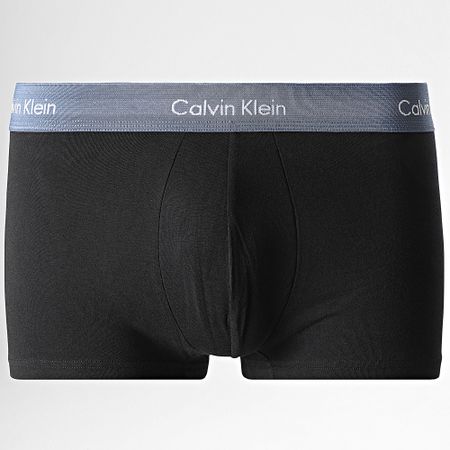 Calvin Klein - Juego de 3 boxeadores U2664G Negro Azul marino Azul claro Salmón