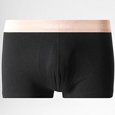 Calvin Klein - Juego de 3 boxeadores U2664G Negro Azul marino Azul claro Salmón