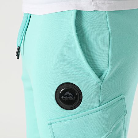 Helvetica - Ajaccio Cargo Jogging Shorts Turquesa Verde
