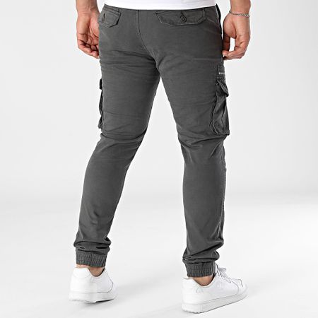 John H - Pantalones Cargo 01 Gris Carbón