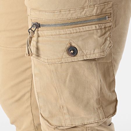 John H - Pantalones Cargo 01 Beige