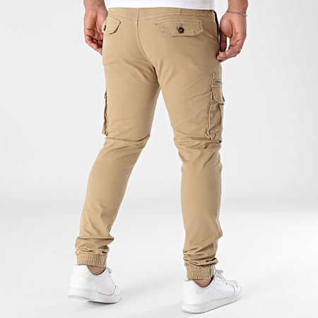 John H - Pantalones Cargo 01 Beige