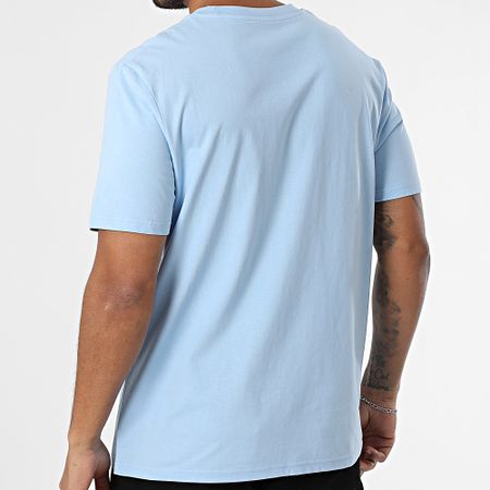 Luxury Lovers - Camiseta Oversize Grande Bordado Rosas Azul Claro