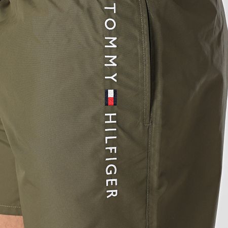Tommy Hilfiger - Pantalones cortos de baño con cordón 3258 Caqui Verde
