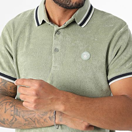 American People - Polo Manga Corta Pax Caqui Verde