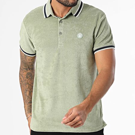 American People - Polo Manga Corta Pax Caqui Verde