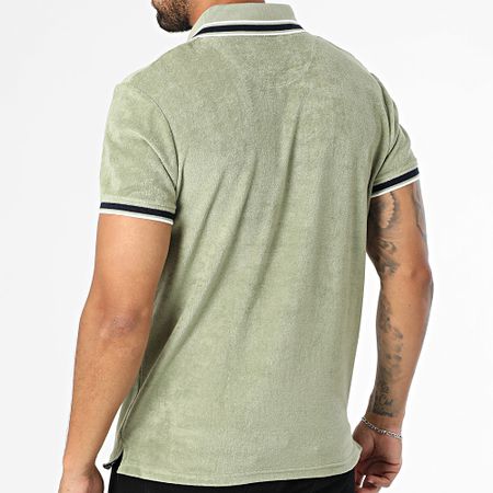 American People - Polo Manga Corta Pax Caqui Verde