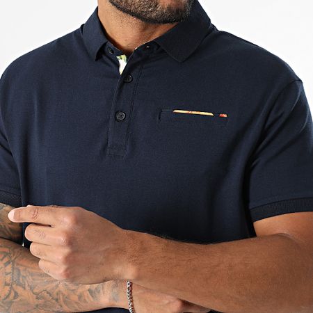 American People - Polo de manga corta Praga Azul Marino