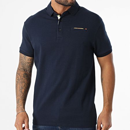 American People - Polo de manga corta Praga Azul Marino