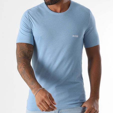 BOSS - Lote de 6 camisetas clásicas 50475284 50532468 Blanco Negro Azul marino Claro