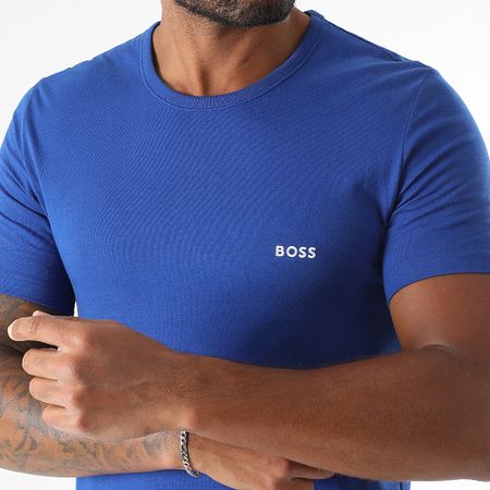 BOSS - Lote de 6 camisetas clásicas 50475284 50532468 Blanco Negro Azul marino Claro